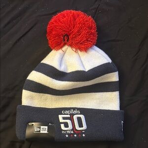 Got 2 capitals knit wither hats